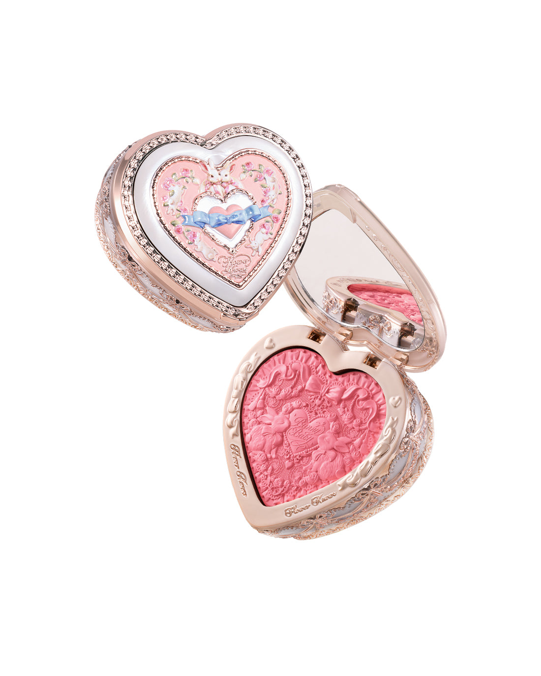 Bunny Garden Embossed Blush Image 1