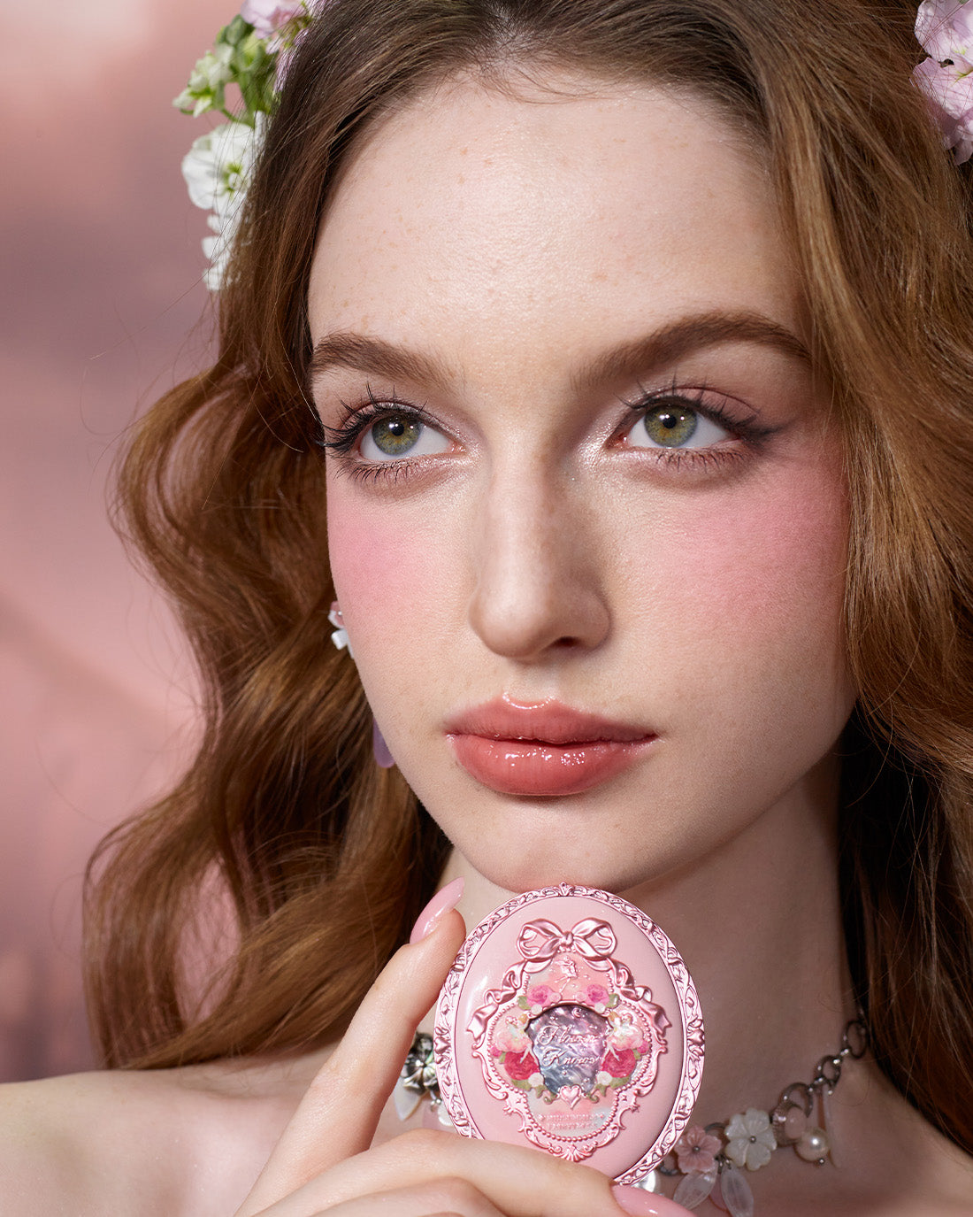 Midsummer Fairytales Velvet Embossed Blush Image 11