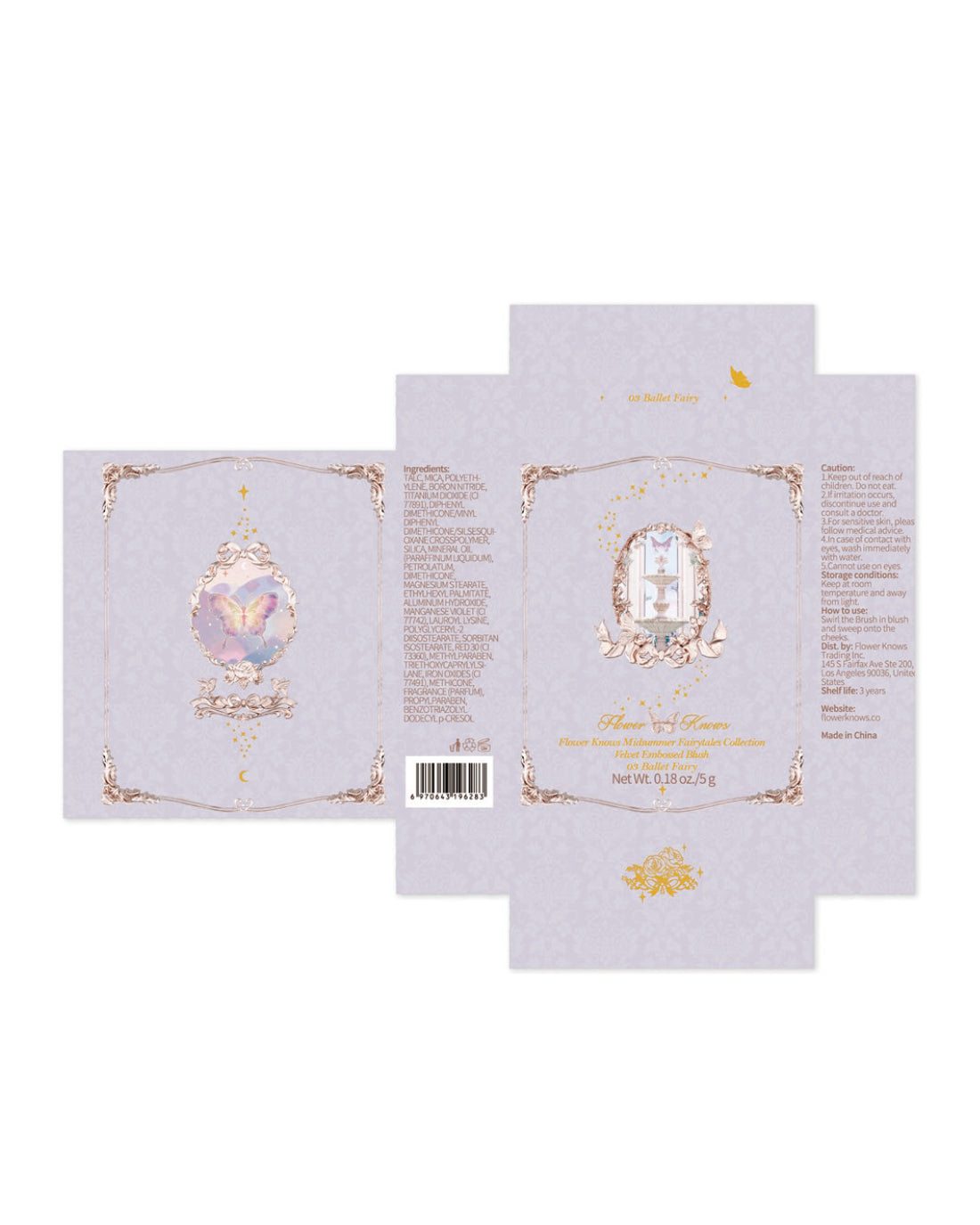 Midsummer Fairytales Velvet Embossed Blush Image 18