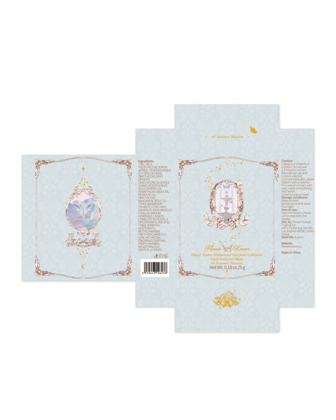 Midsummer Fairytales Velvet Embossed Blush Image 23