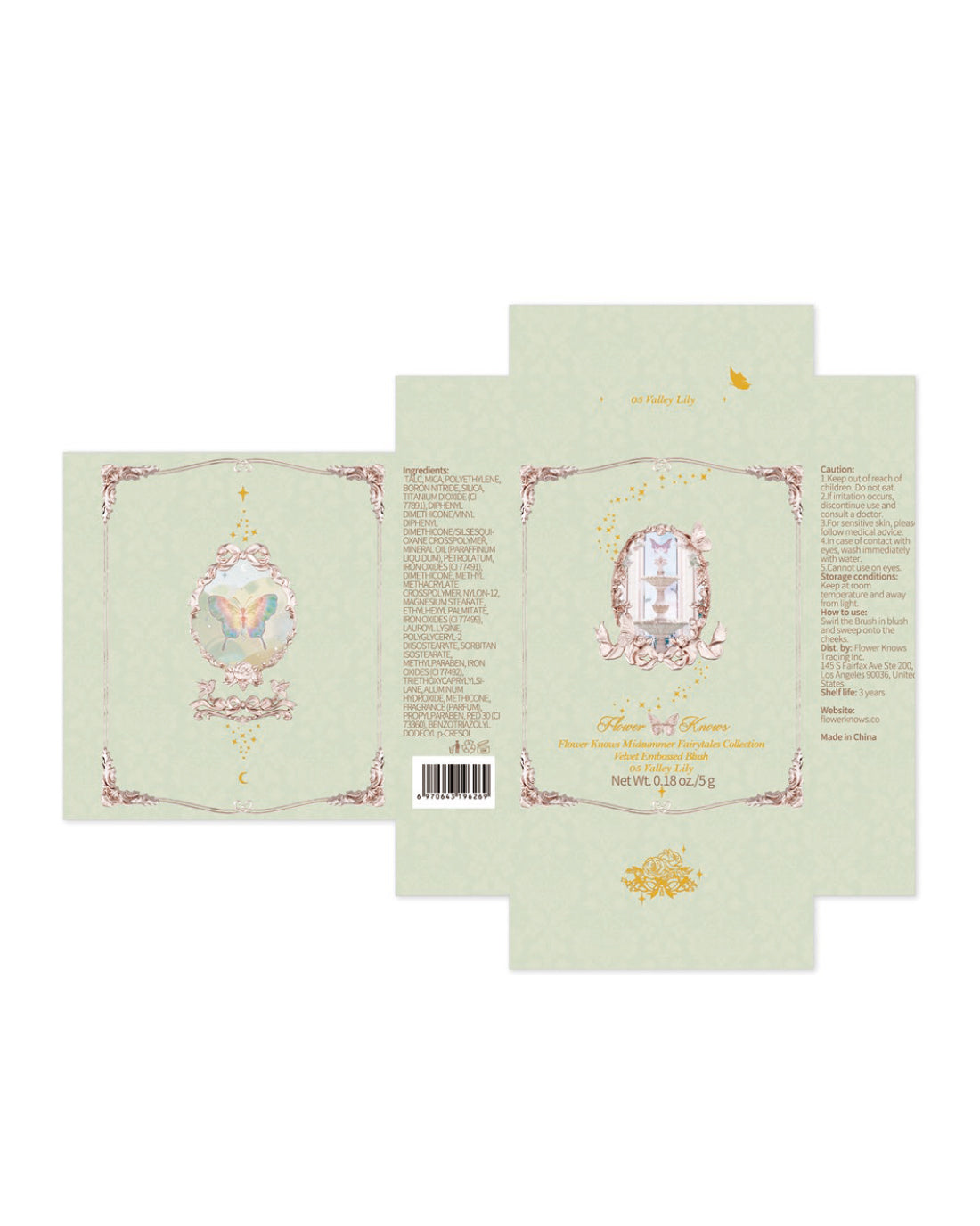 Midsummer Fairytales Velvet Embossed Blush Image 28