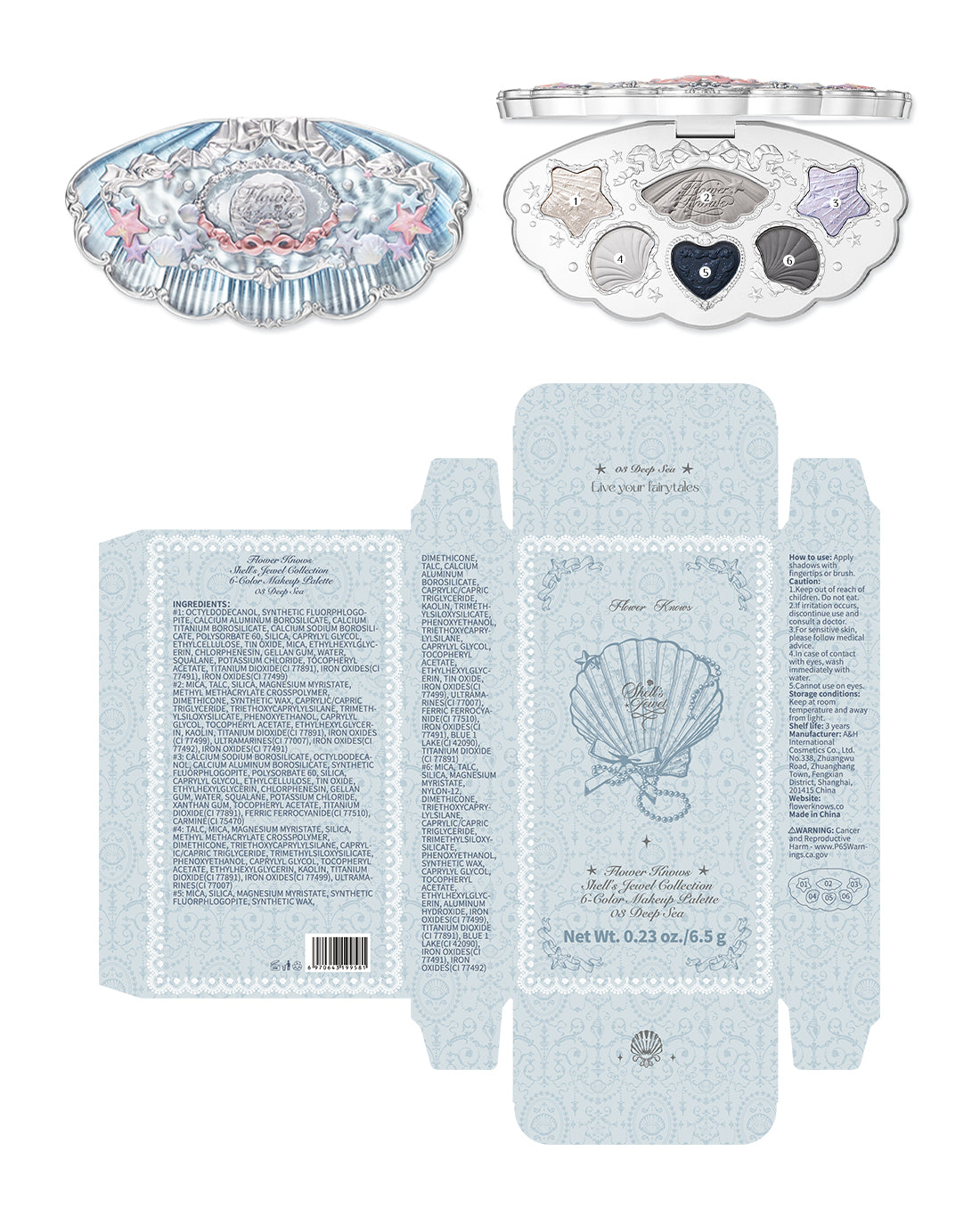 Shell's Jewel 6-Color Makeup Palette Image 25