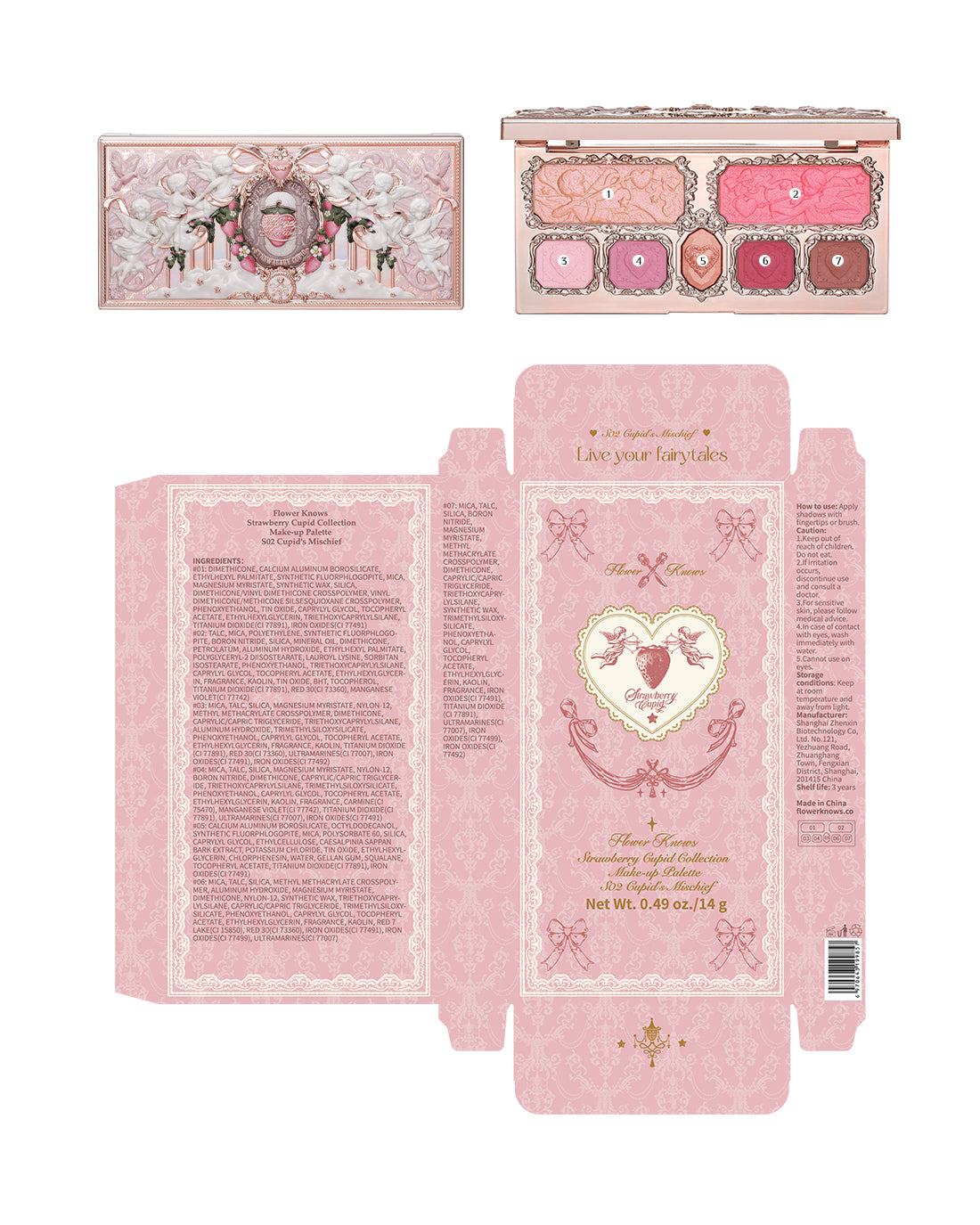 Strawberry Cupid Makeup Palette Image 13