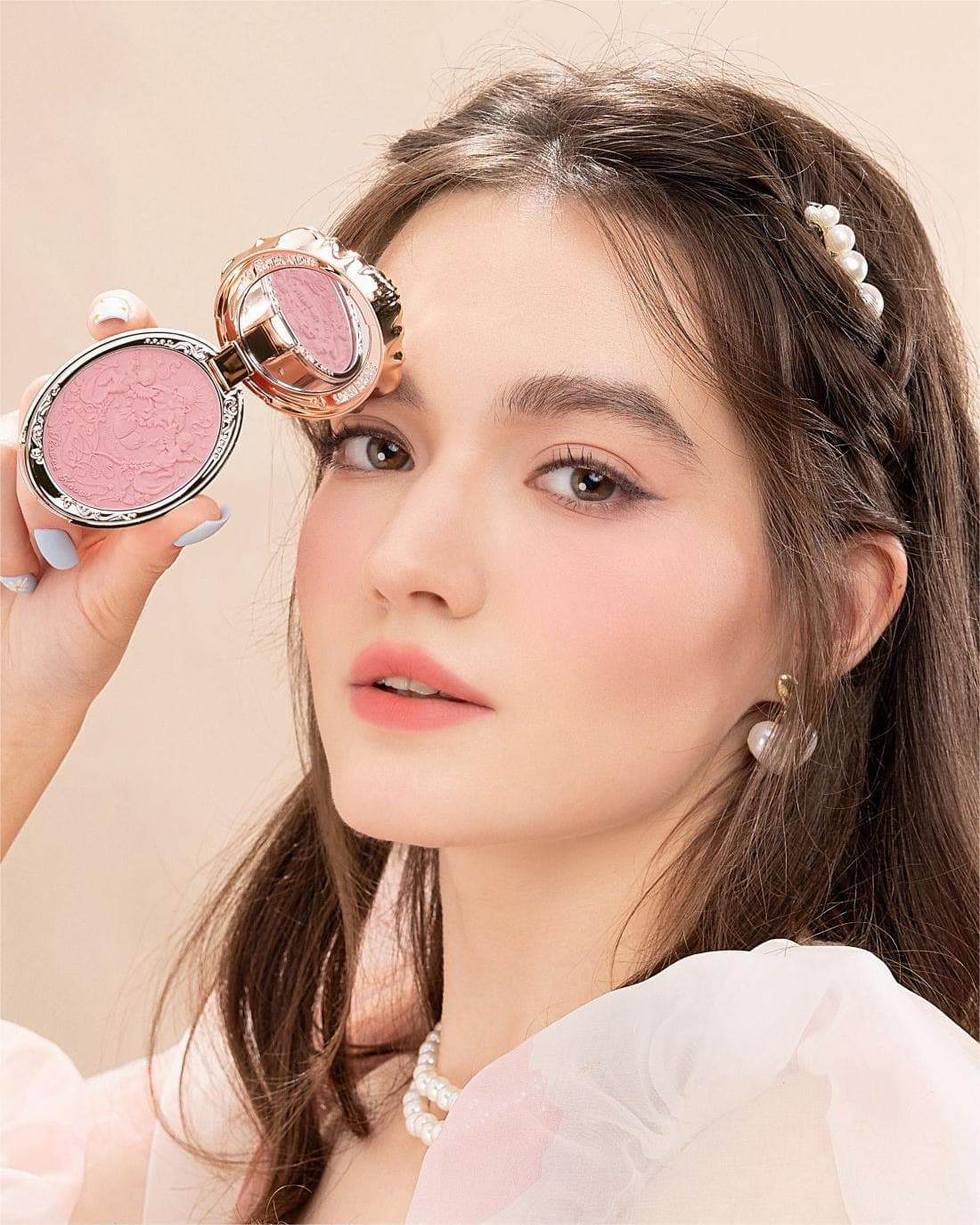 Strawberry Rococo Embossed Blush Image 11