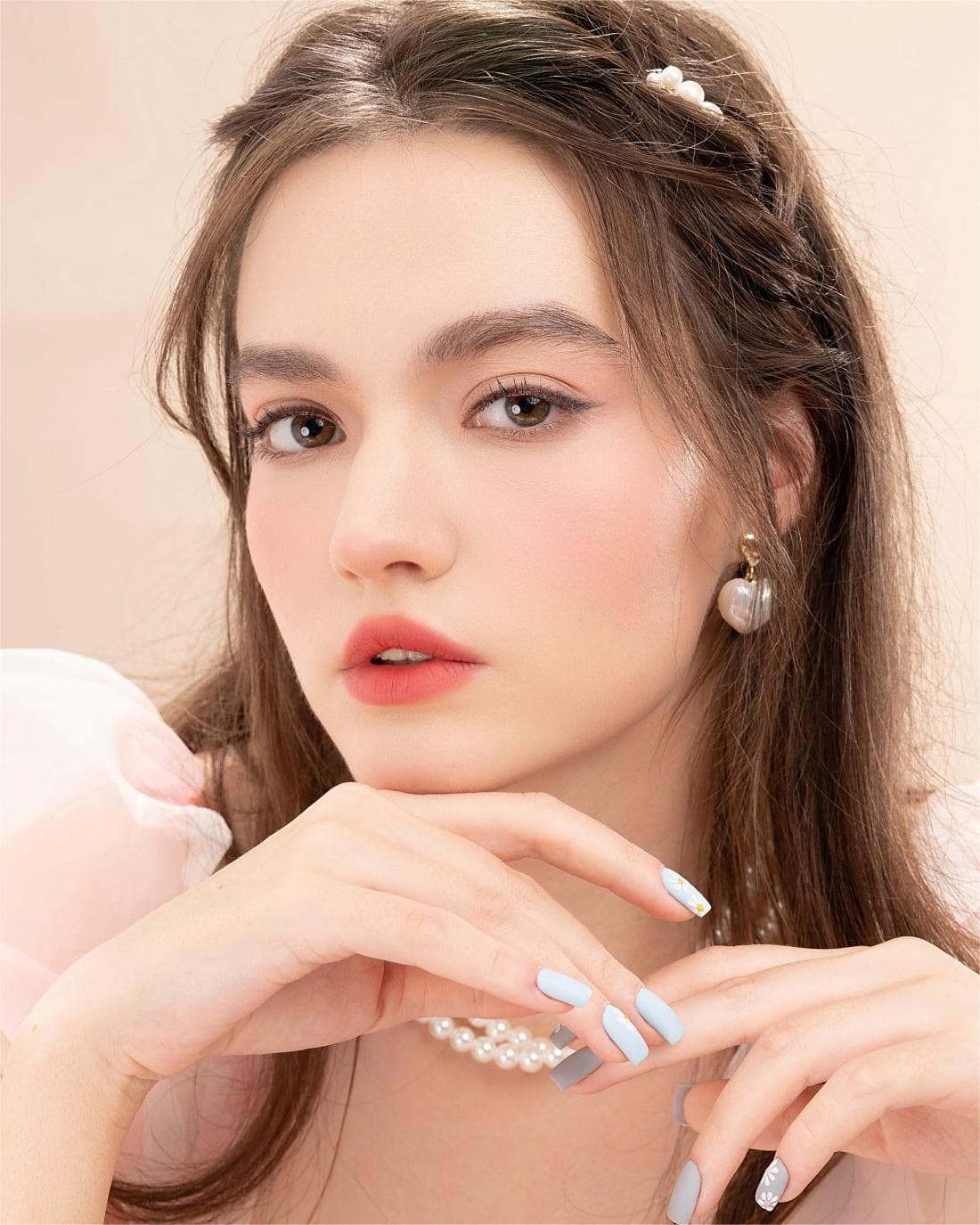 Strawberry Rococo Embossed Blush Image 20