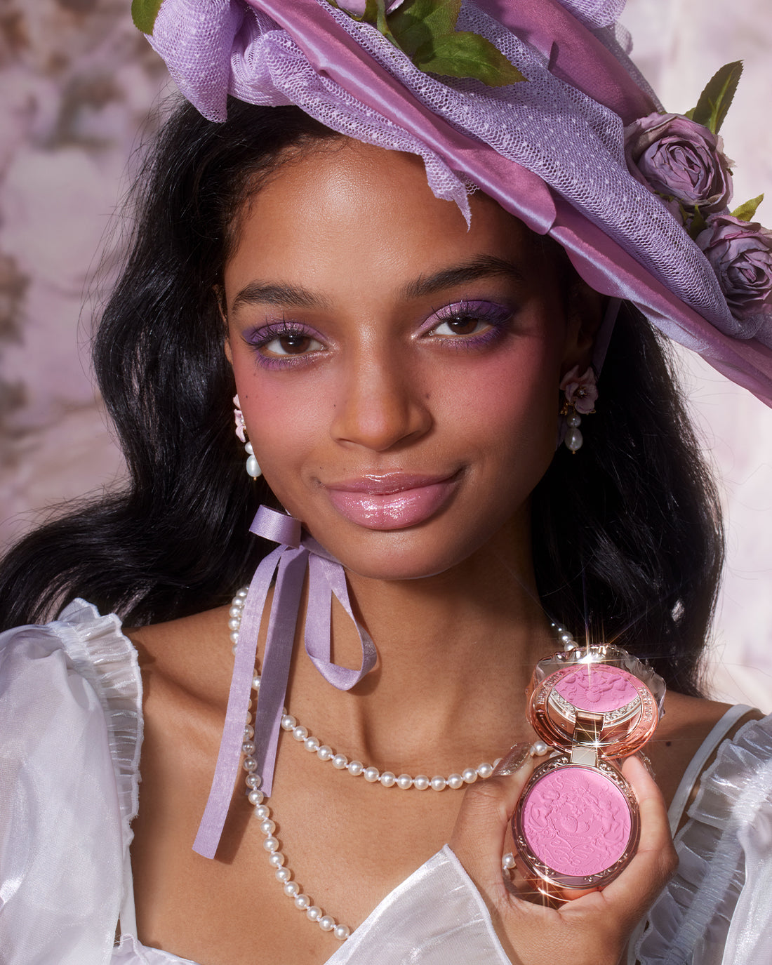Violet Strawberry Rococo Embossed Blush Image 10