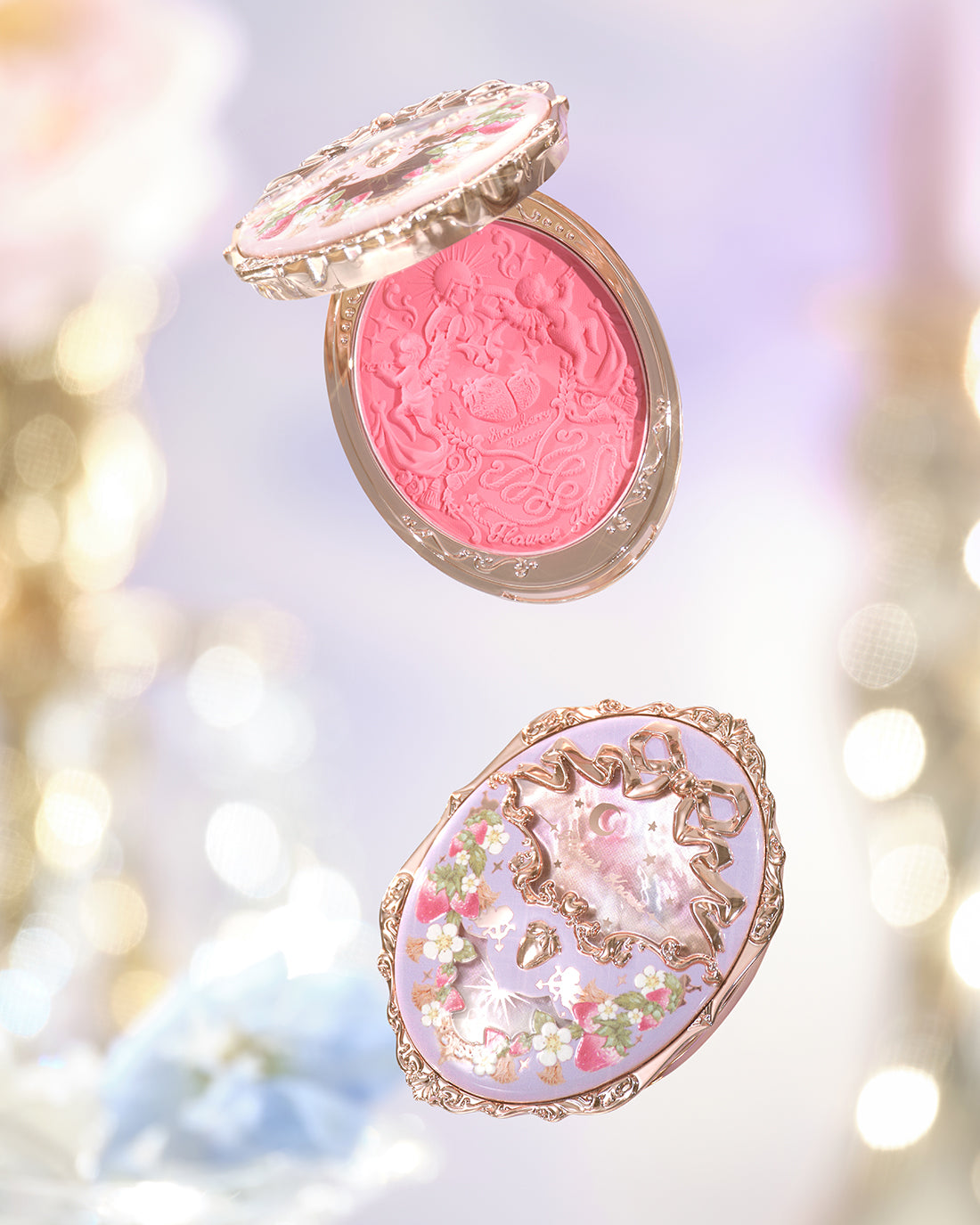Violet Strawberry Rococo Embossed Blush Image 6