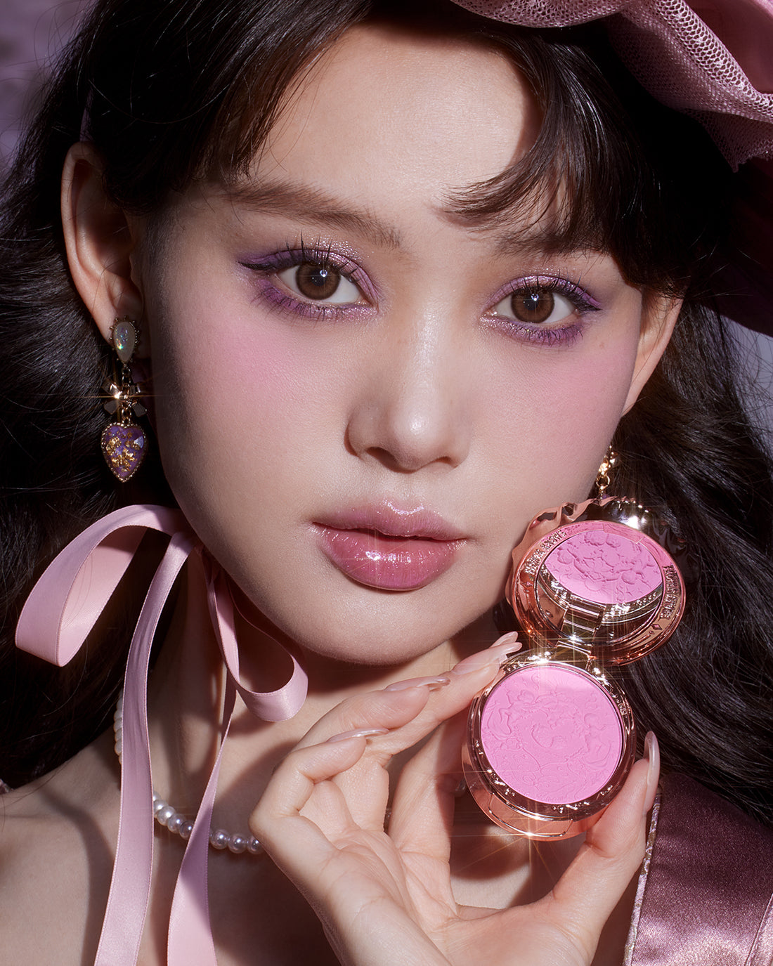 Violet Strawberry Rococo Embossed Blush Image 11