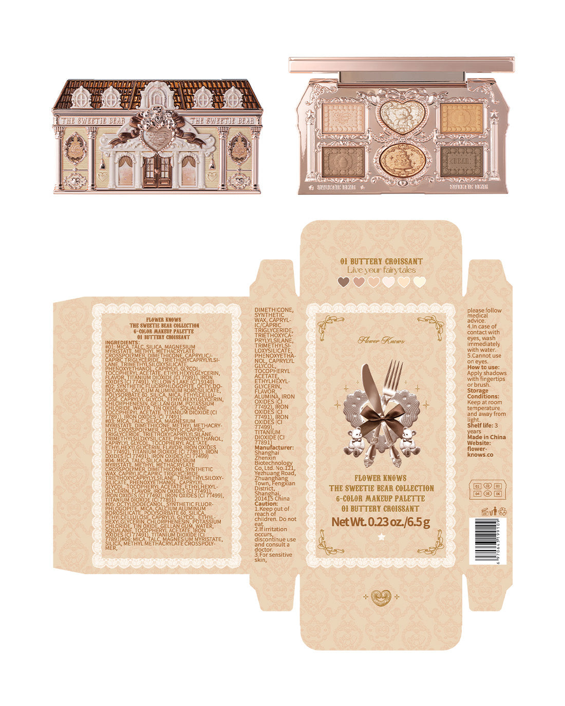 The Sweetie Bear 6-Color Makeup Palette Image 8
