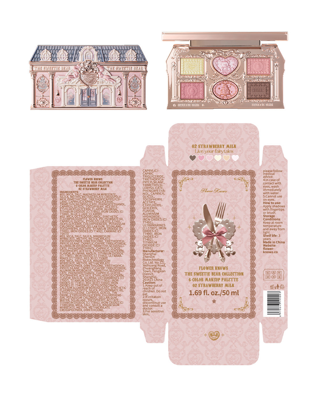 The Sweetie Bear 6-Color Makeup Palette Image 16