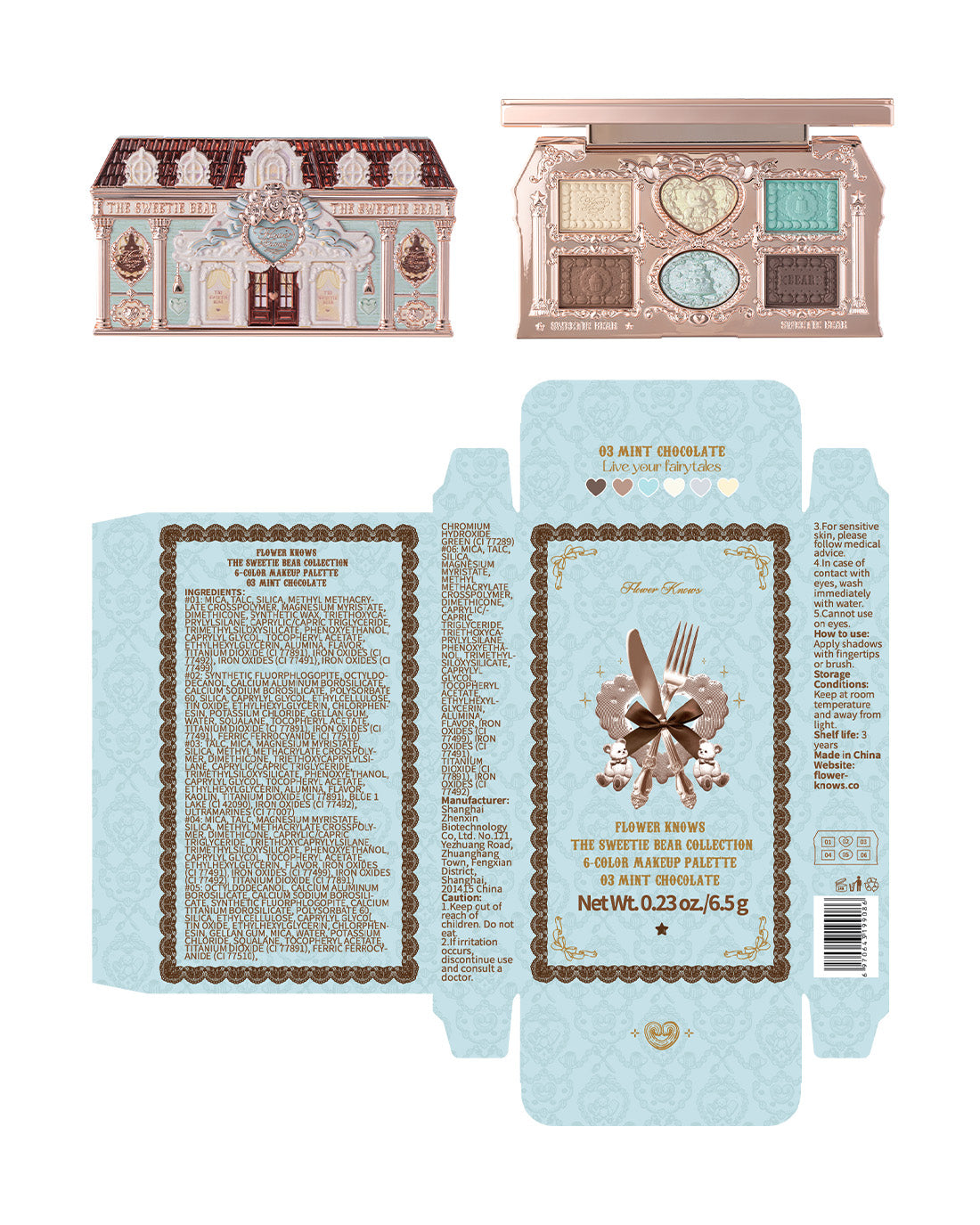 The Sweetie Bear 6-Color Makeup Palette Image 24